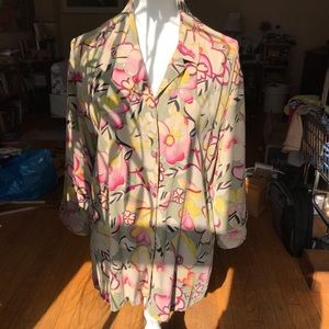 Flowered Long Shirt/Tunic